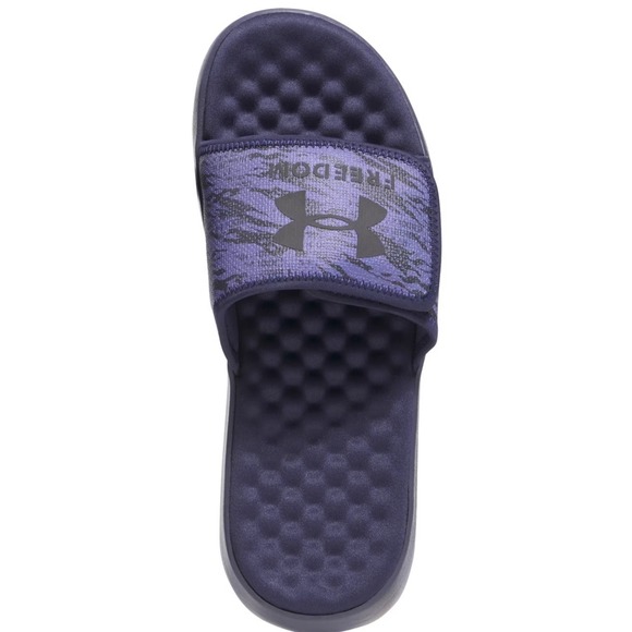 Under Armour Ignite Pro 8 Freedom Slides for Men - Midnight Navy - 12 - Picture 3 of 6